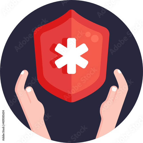 Insurance Icon. Vector Illustration.