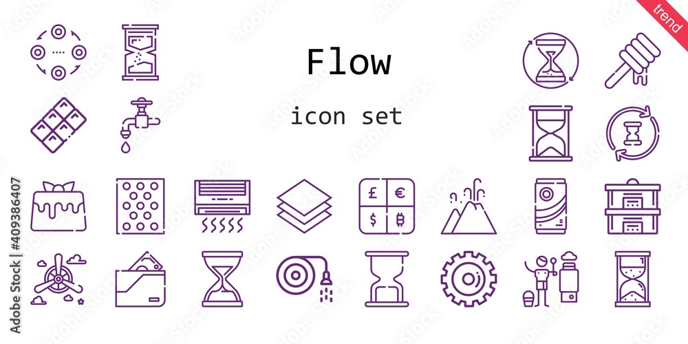 flow icon set. line icon style. flow related icons such as wallet, faucet, propeller, caramel, heater, hose, bubble warp, structure, layer, honey, hourglass, eruption, options flow icon set. line icon style. flow related icons such as wallet, faucet, propeller, caramel, heater, hose, bubble warp, structure, layer, honey, hourglass, eruption, options