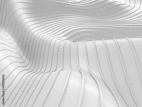 White abstract liquid wavy background