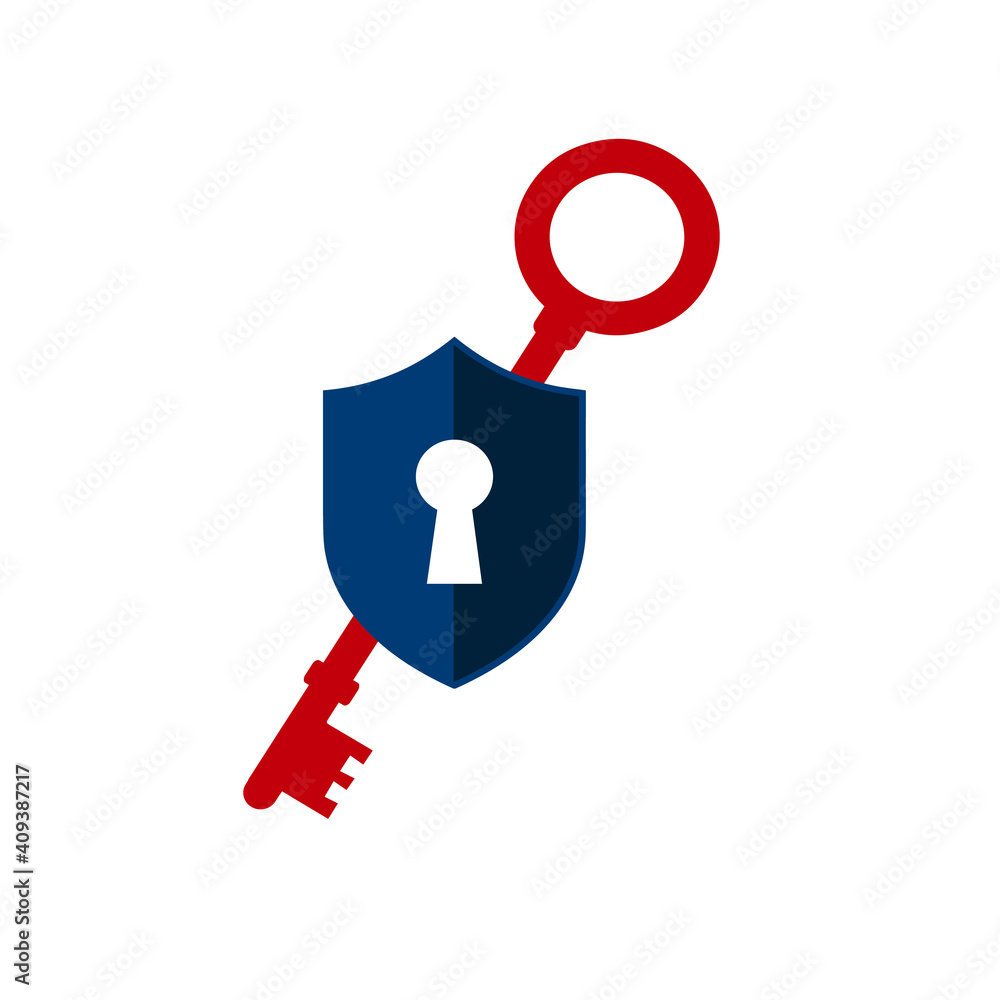 vector creative key keys logo locksmith company icon design illustration