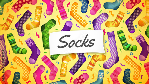 Colorful Socks Background