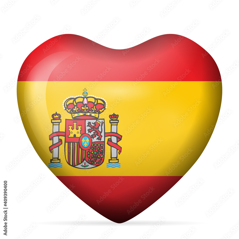 Heart Spain flag