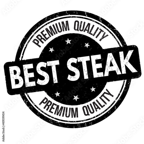 Best steak grunge rubber stamp