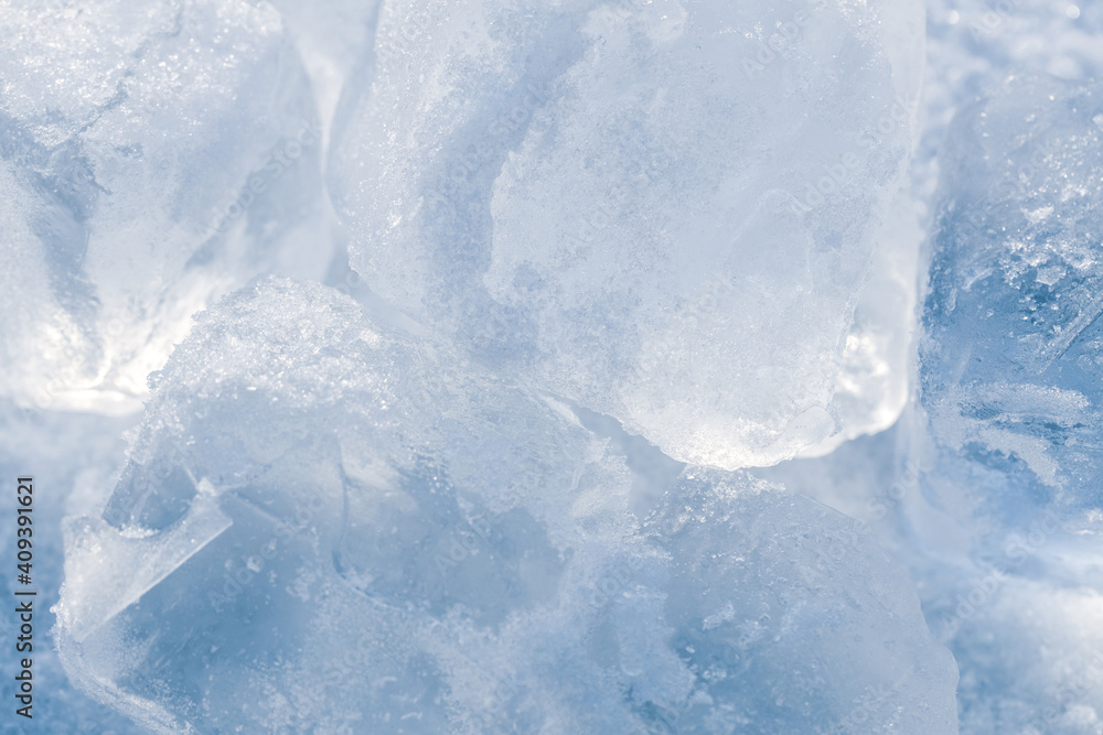 Crushed ice pieces natural winter background close-up. Crushed ice pieces natural winter background close-up.