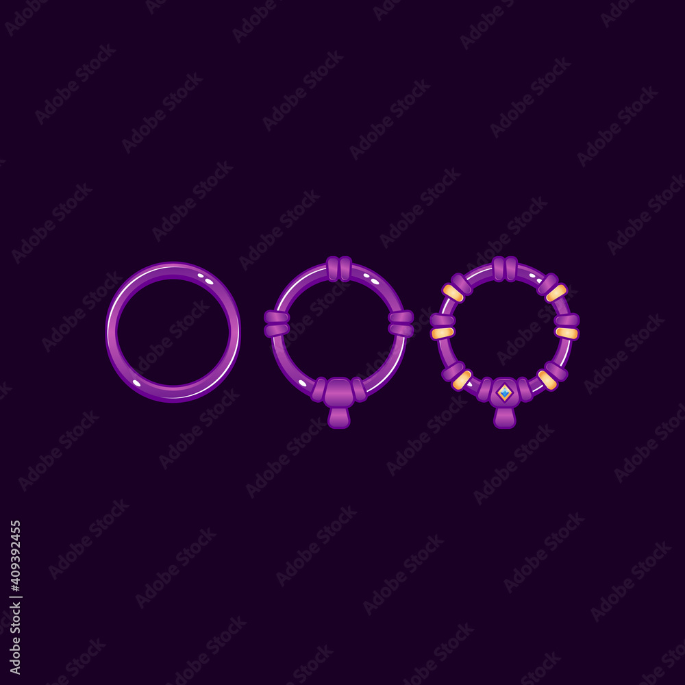 set of game ui rounded purple jelly frame with grade for gui asset elements vector illustration set of game ui rounded purple jelly frame with grade for gui asset elements vector illustration