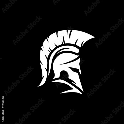 Spartan warrior symbol, emblem. Spartan helmet logo,  
Spartan Greek gladiator helmet logo
