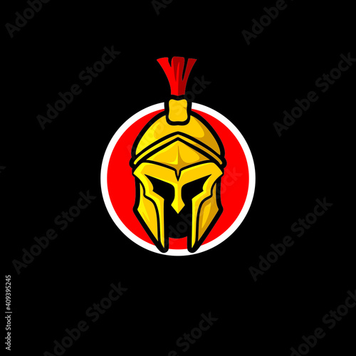 Spartan warrior symbol, emblem. Spartan helmet logo,  
Spartan Greek gladiator helmet logo
