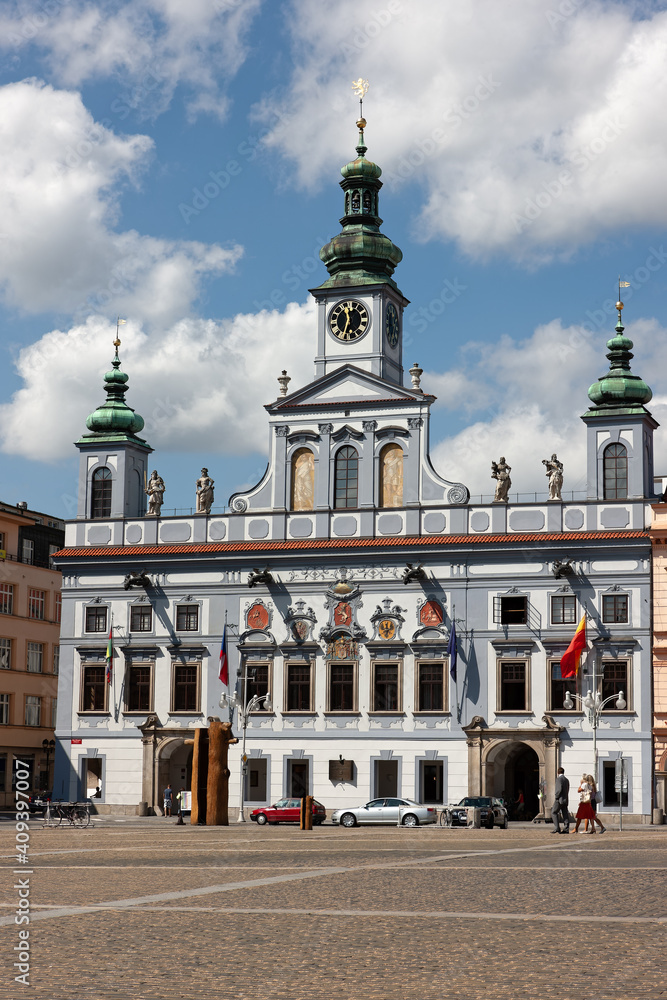 Obraz premium Ceske Budejovice town, Southern Bohemian region, Czech republic, Europe