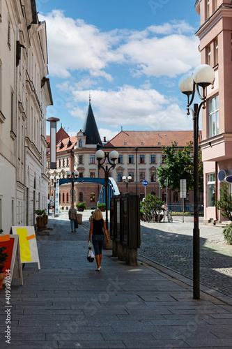 traditional European buildings on a sunny day