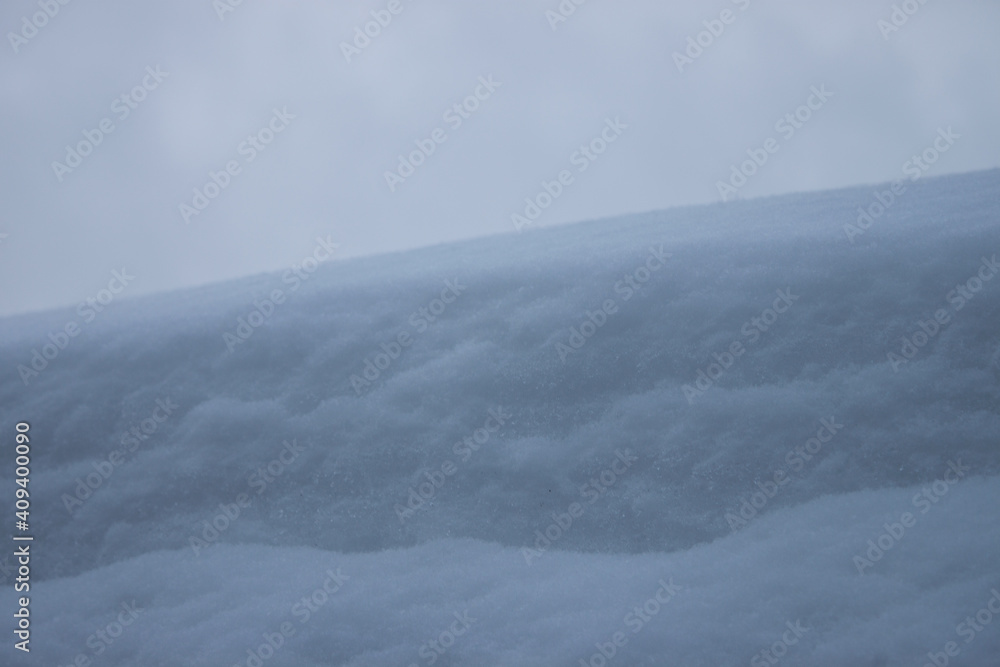 Snowfall texture of snowflakes on blurry background design weather