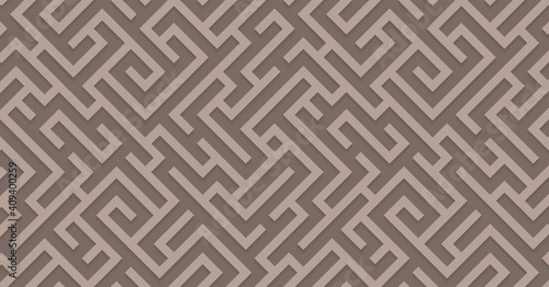 Geometric illustration with maze. Labyrinth.