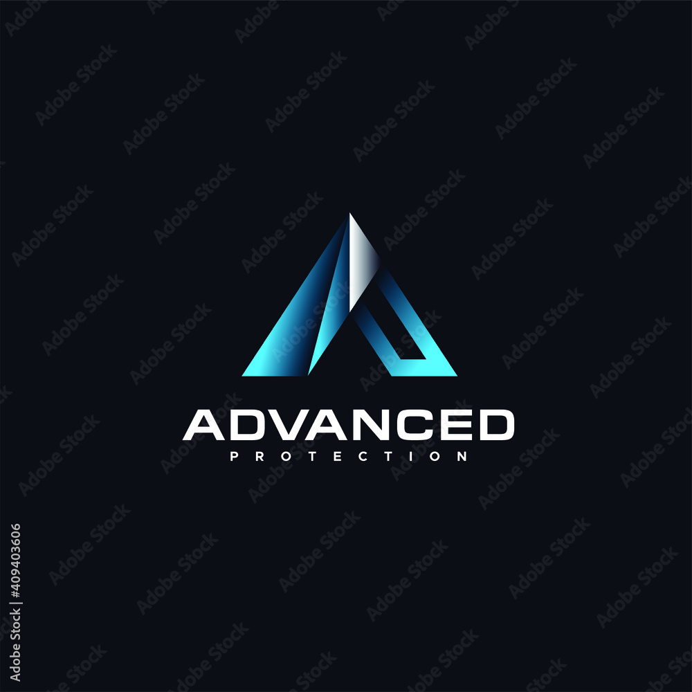 Letter A P logo triangle Letter A P logo triangle
