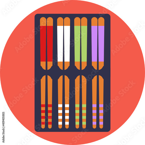 Japanese food icon.  Sushi icon. Vector illustration. 