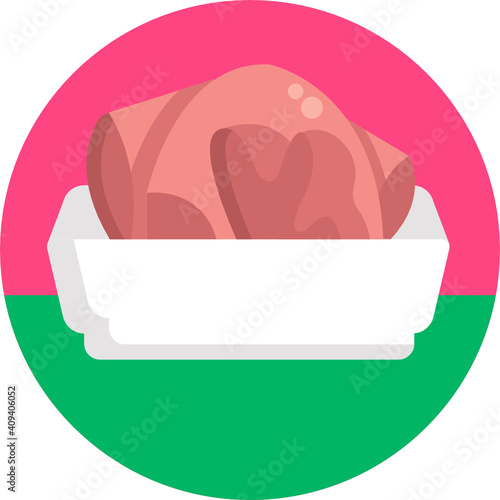 Japanese food icon.  Sushi icon. Vector illustration. 