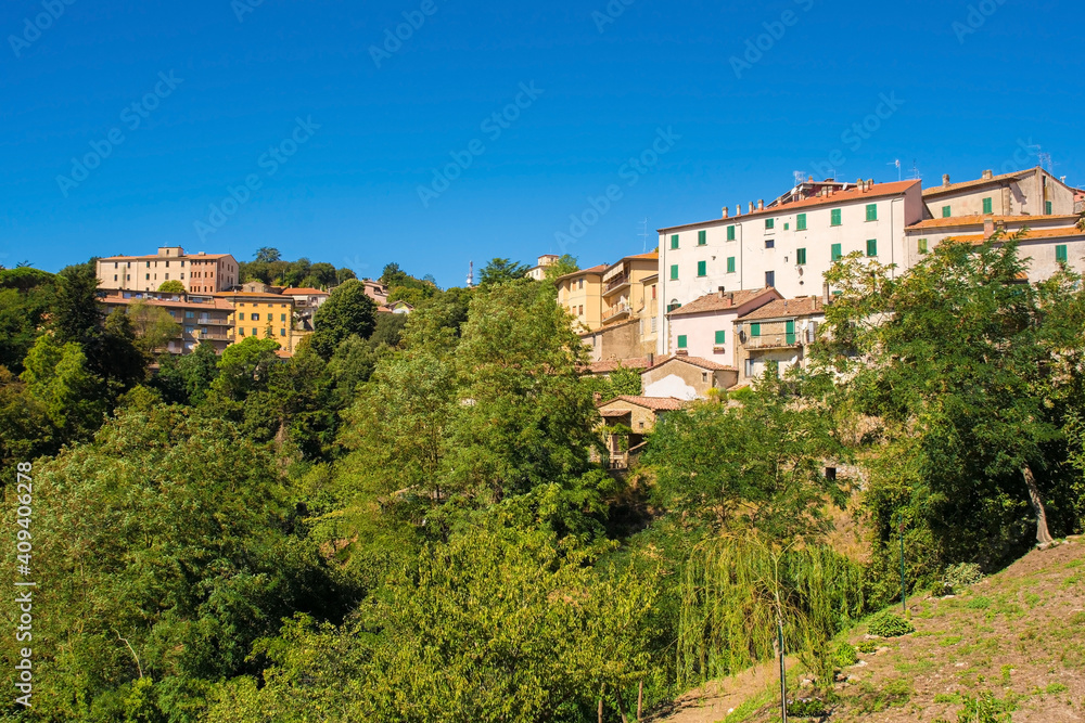 The historic medieval village of Scansano, Grosseto Province, Tuscany, Italy
