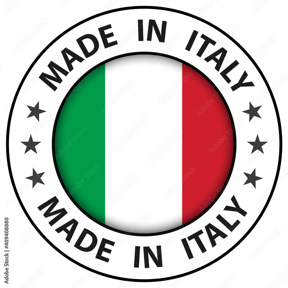 Made in Italy icon, circle button, vector illustration. Made in Italy icon, circle button, vector illustration.