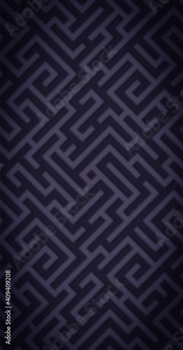 Blur effect background. Geometric illustration with maze. Labyrinth.