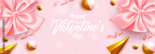 Valentine set background. Festive romantic card. Love poster concept and promotion brochure to gifts or templates.