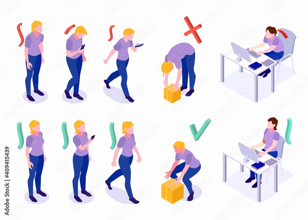 Postures Woman Set Postures Woman Set