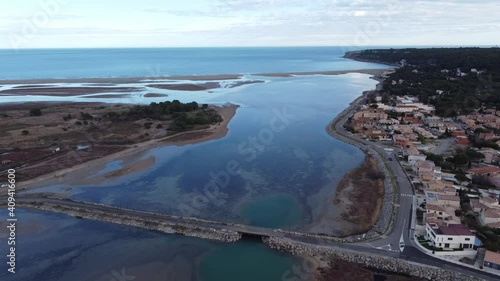 Leucate La Franqui vu du ciel photo