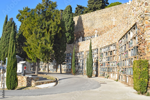 Cementerio de Montjuic en Barcelona Cataluña España
