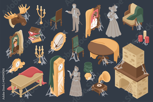 Old Room Interior Set