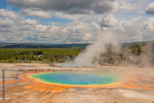 the natural park of Yellowstone in Usa