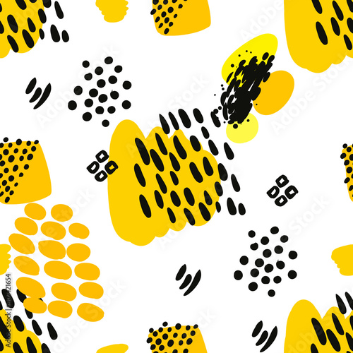 Vector abstract background. Seamless brush stroke pattern.