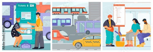Transport Flat Square Compositions