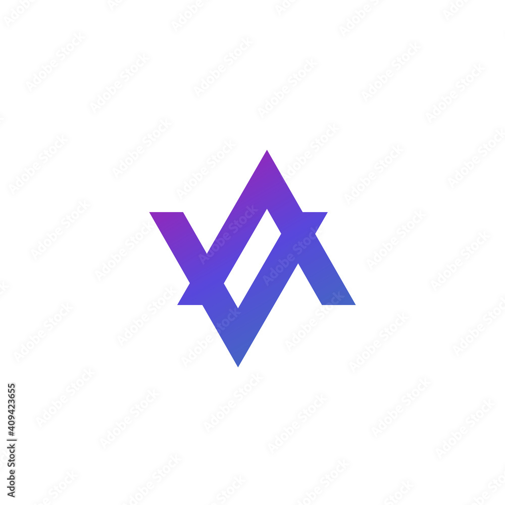 VA letters logo, monogram design VA letters logo, monogram design