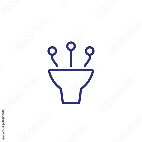 suction line icon on white