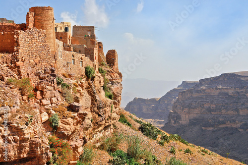 Kawkaban, Yemen, an ancient fortress town on a hill