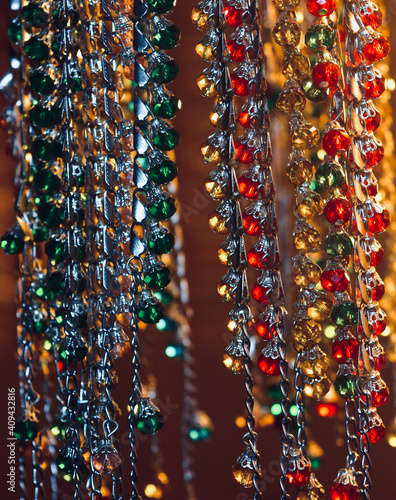 colorful beads