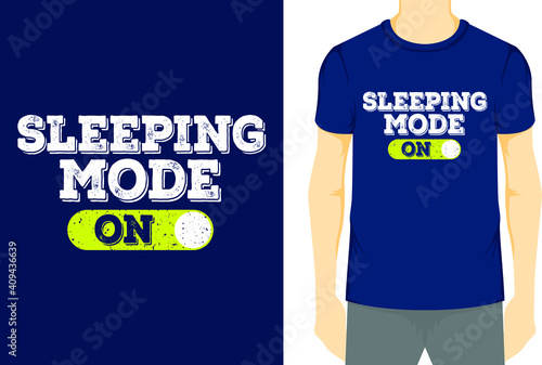 Sleeping T-shirt design 