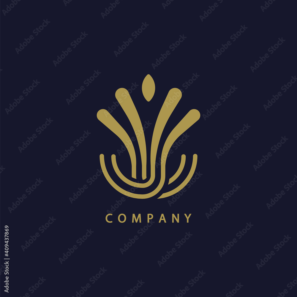 Abstract Elegant Ornament Plant Logo Design
Abstract Elegant Ornament Plant Logo Design