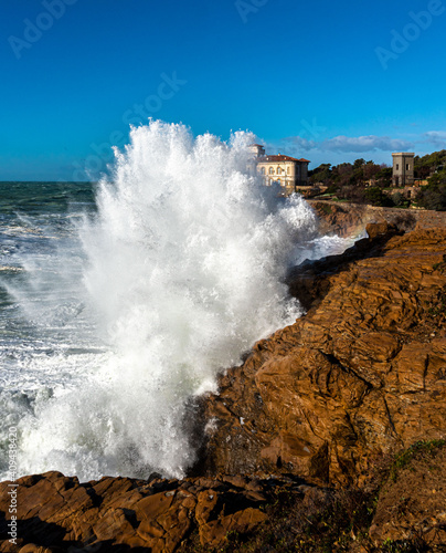 Mareggiata scogliera di Livorno3