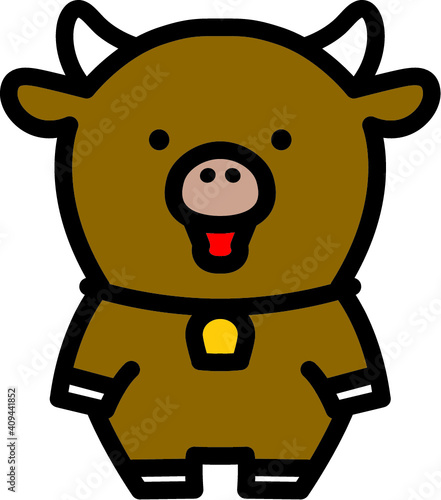 かわいいウシくん