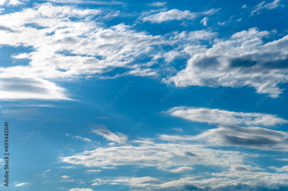 Fototapeta premium Sky clouds and clear sky at Tver. Russia