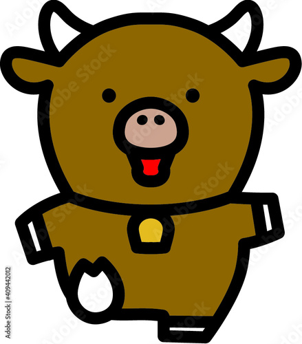 かわいいウシくん