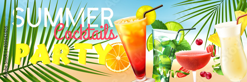 Cocktail Horizontal Poster