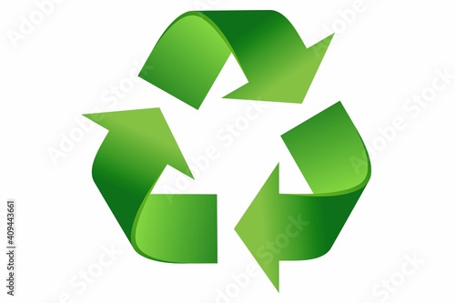 Recycle symbol vector photo
