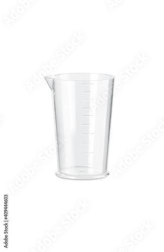 measuring cup made of transparent plastic