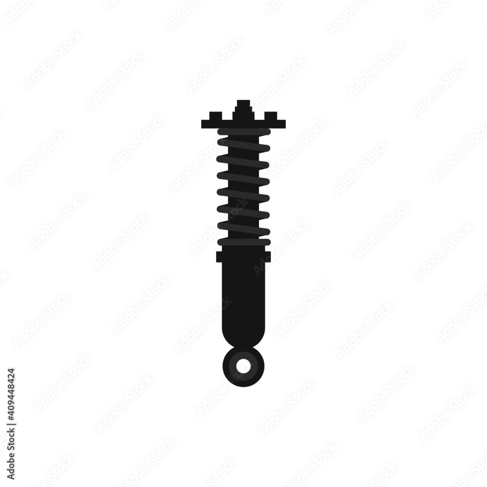 suspension shock absorber icon on white background,vector suspension shock absorber icon on white background,vector