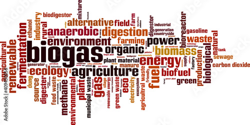 Biogas word cloud