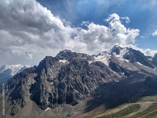 Mountains and clouds