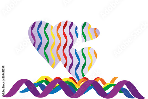 schleife, herz, valentinstag, schwul, konzept, homosexuell, fahne, regenbogen, jahrestag, geschenk, überraschung, dekoration, welle, wirbel, symbol, hängend, horizontal, liebe, gleichheit, farbe