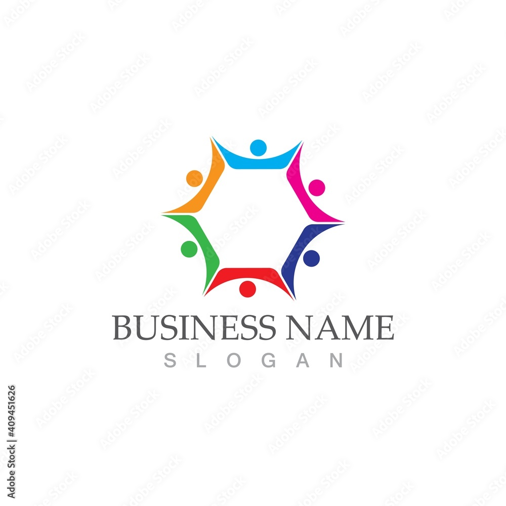 Community, network and social icon Community, network and social icon
