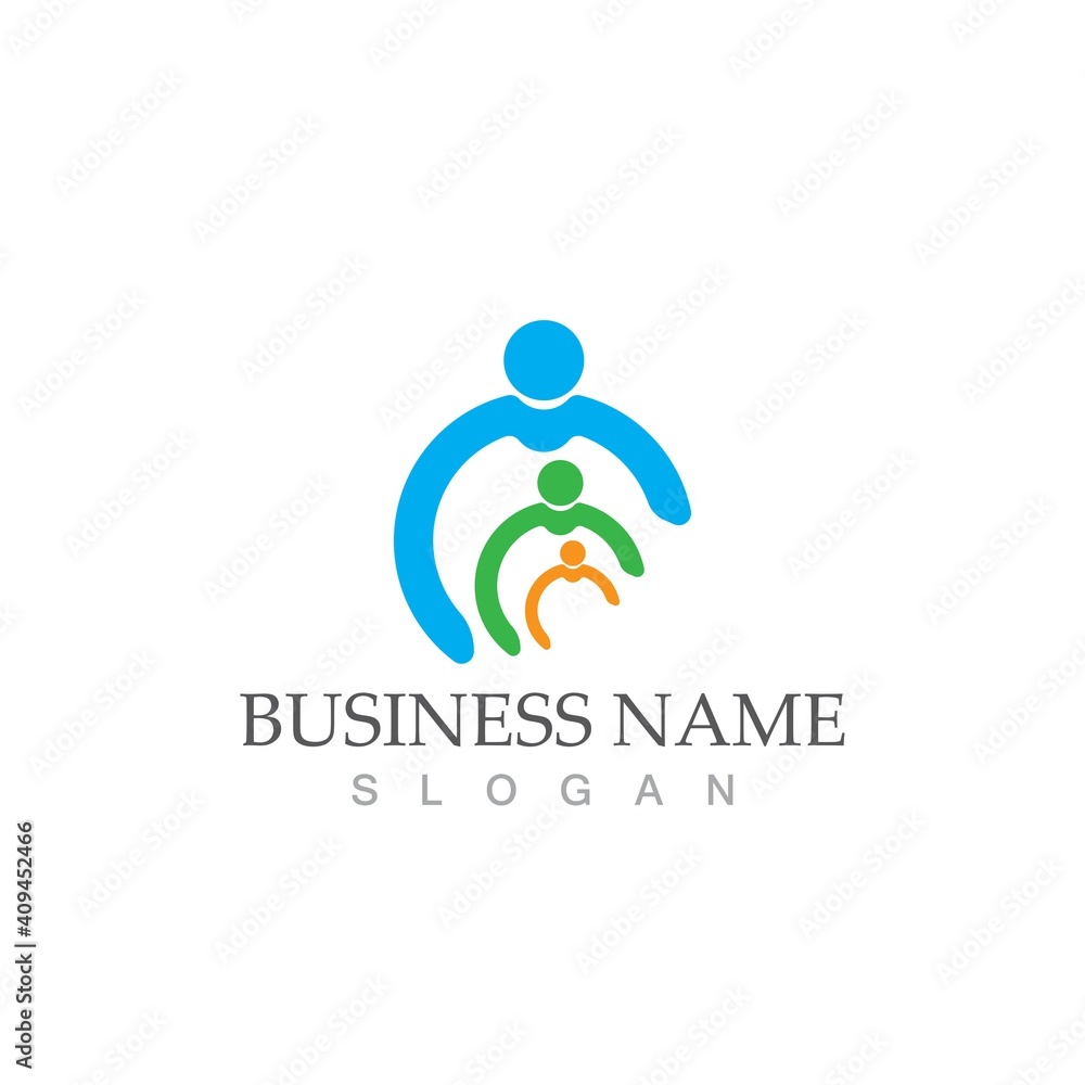 Community, network and social icon Community, network and social icon