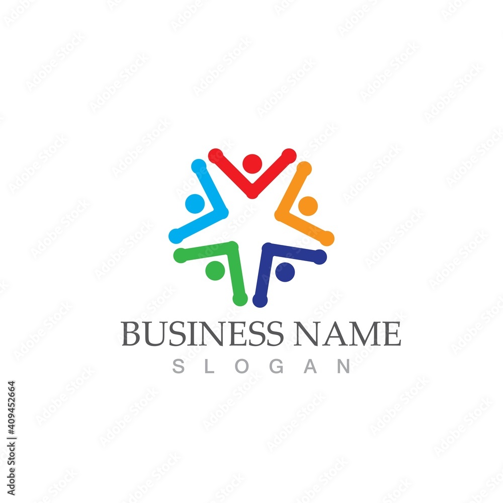 Community, network and social icon Community, network and social icon