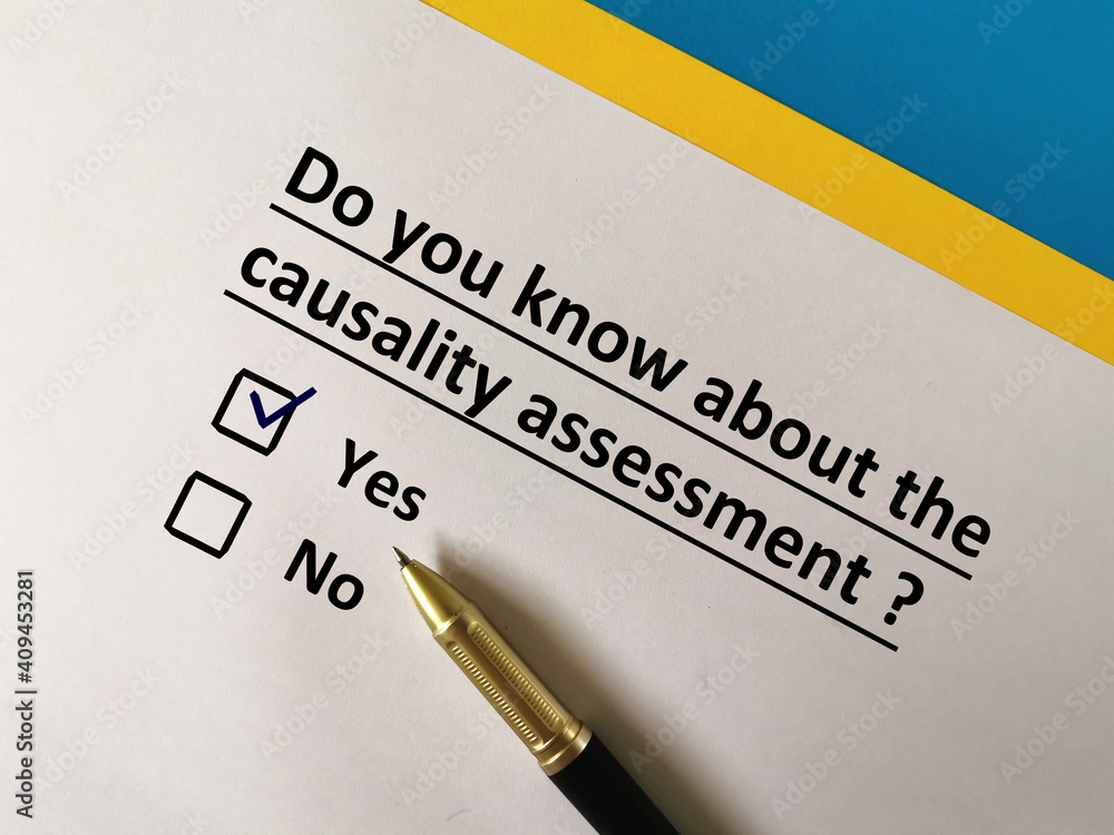 One person is answering question about vaccines. He knows about the causality assessment. One person is answering question about vaccines. He knows about the causality assessment.